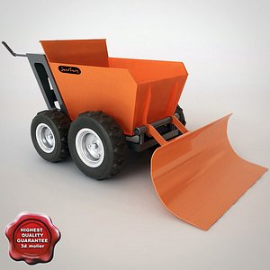 3d model muck-truck snow plough