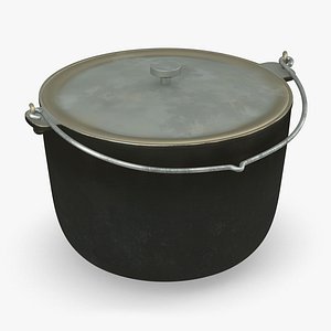 Camping Hanging Pot Used