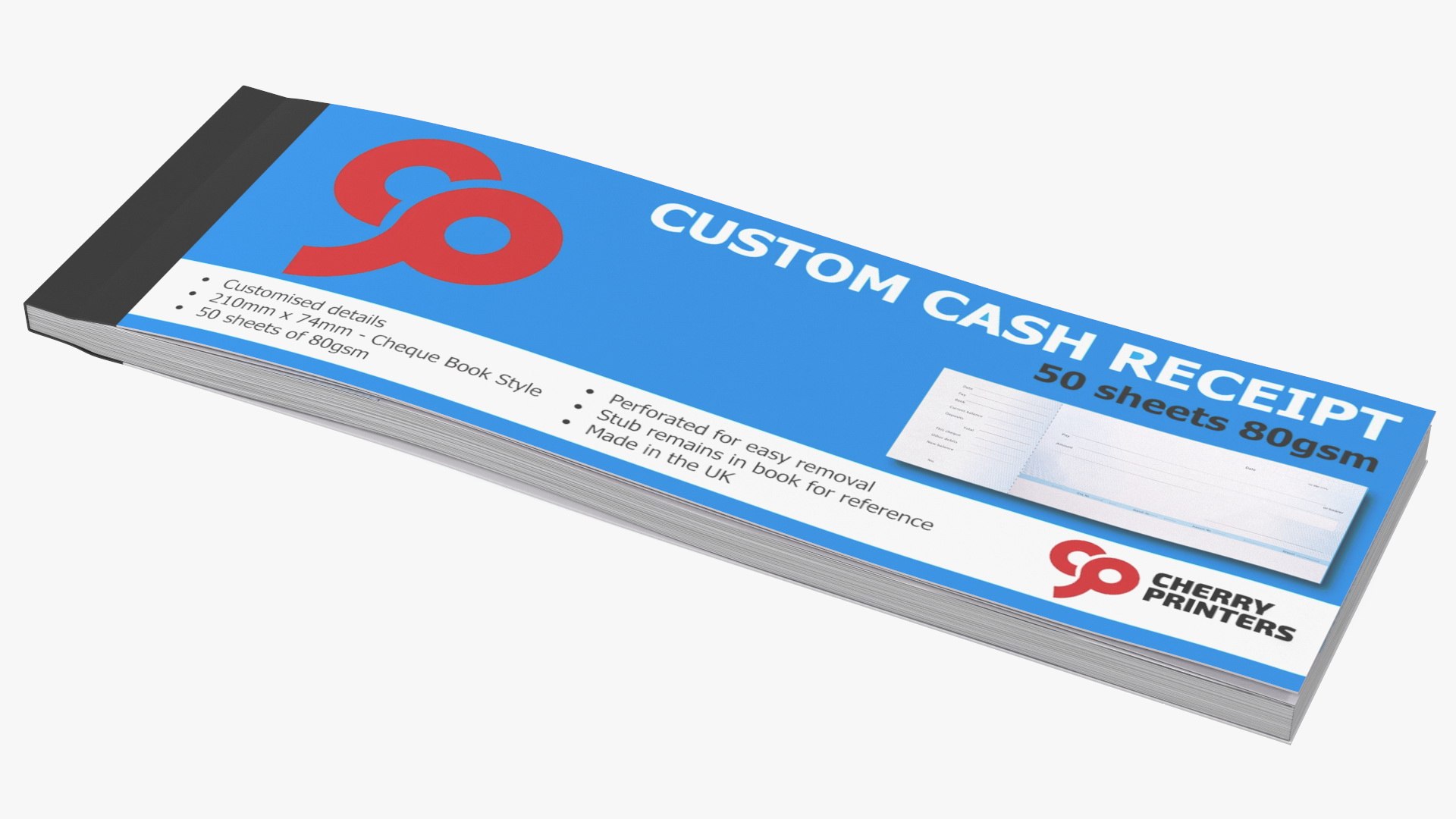 Cheque Book Closed 3D model preview