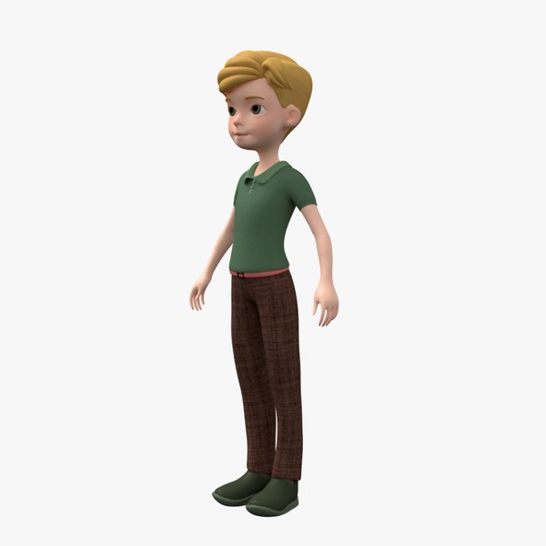 casual boy character model