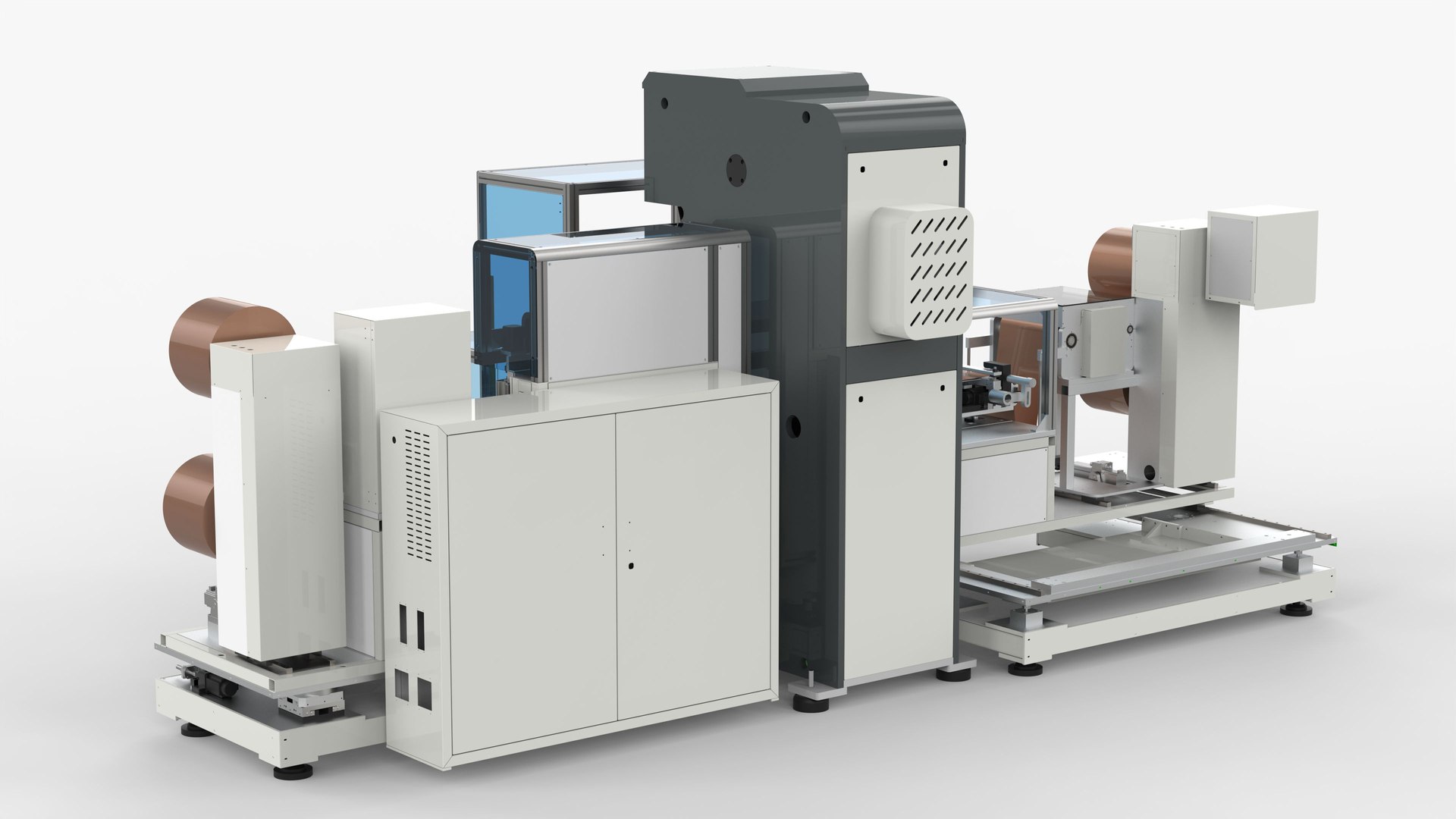 Automatic Film Punching And Cutting Machine 3D Model - TurboSquid 1935802