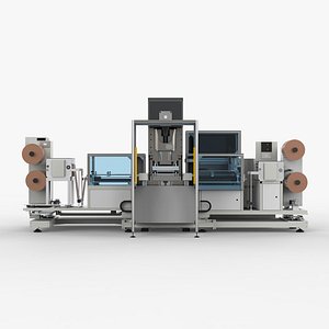 Automatic Film Punching and Cutting Machine 3D model