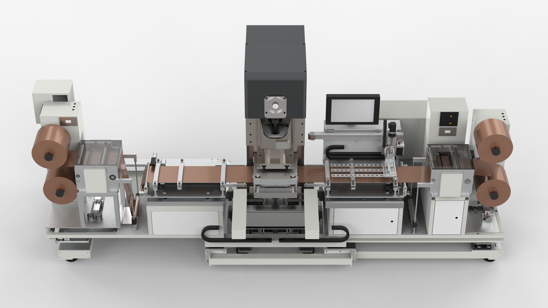 Automatic Film Punching And Cutting Machine 3D Model - TurboSquid 1935802