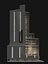 Factory tower in cutaway section 25i06