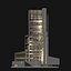 Factory tower in cutaway section 25i06