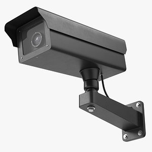 3D Black Security Camera model