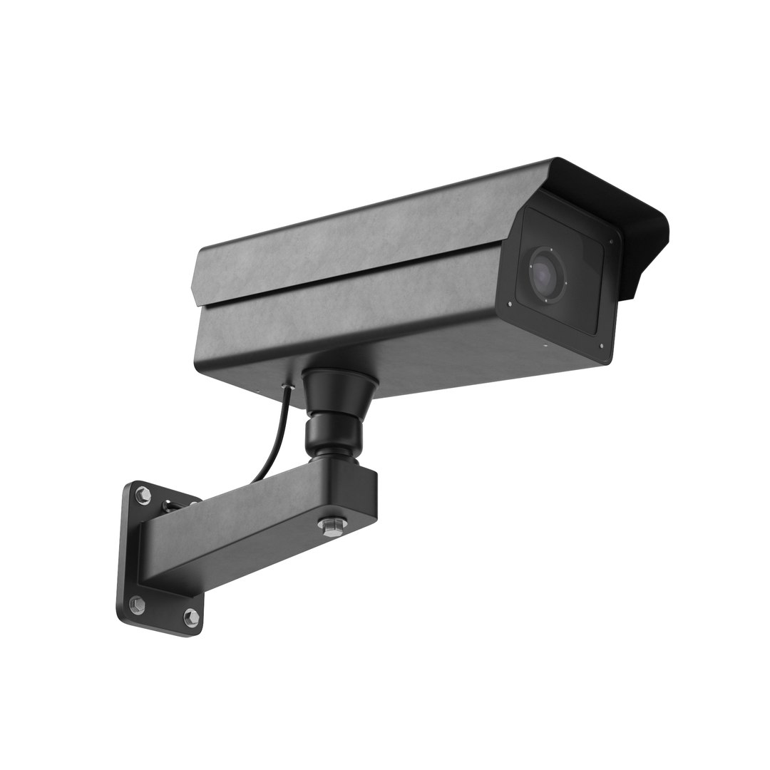 3D Black Security Camera Model - TurboSquid 2414187