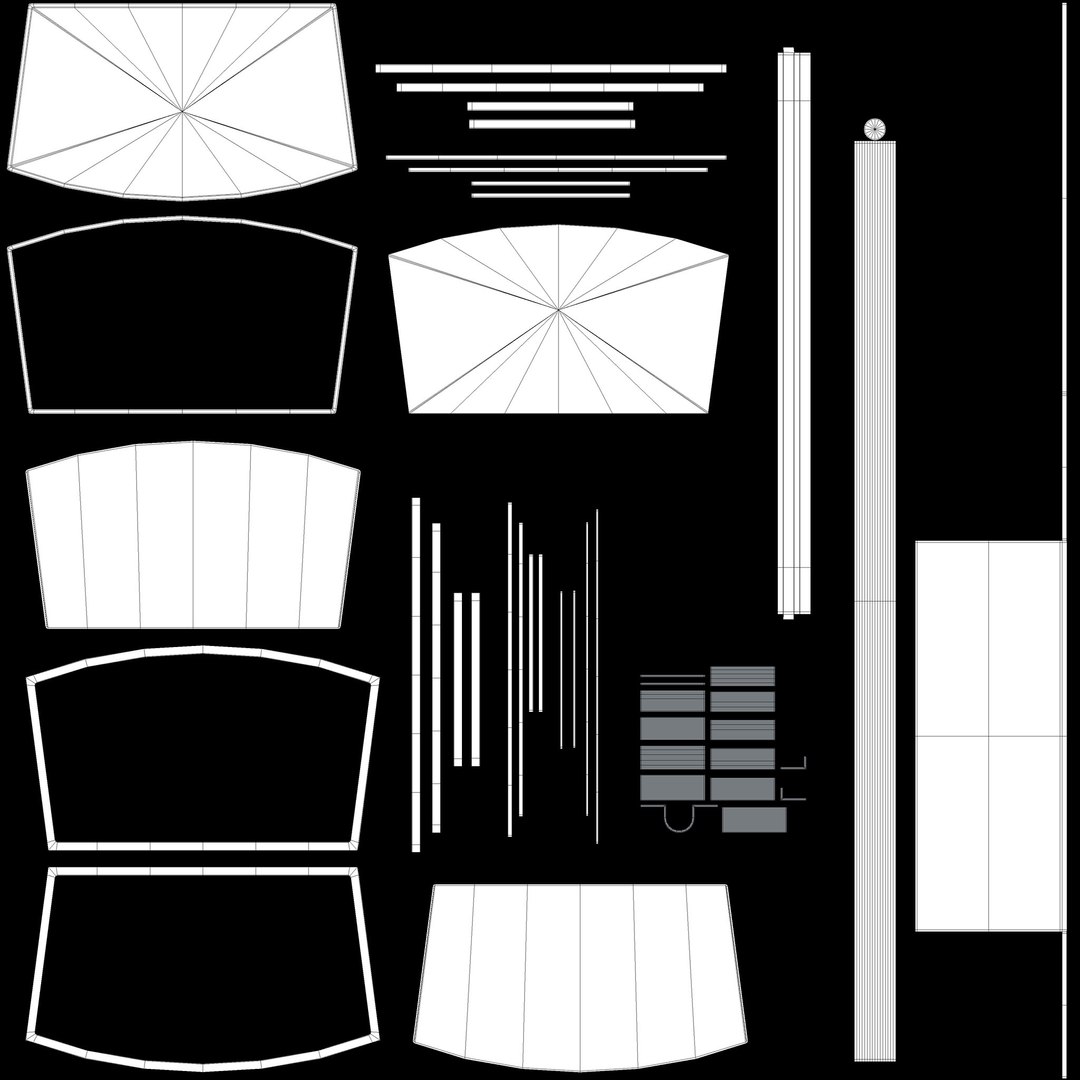 Portable Event Desk Mockup Model - TurboSquid 2286231