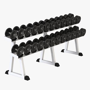 dumbbell rack 3D