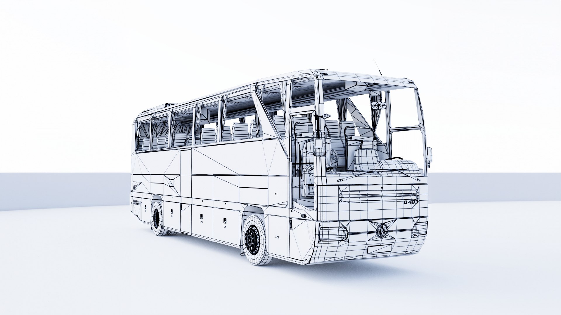 3D Mercedes Benz O403 SHD - 1996 - TurboSquid 2086677