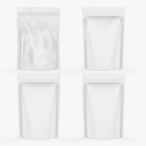 Premium Stand-Up Pouch Packaging Collection 3D model