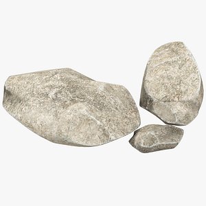 small stones set 3D model