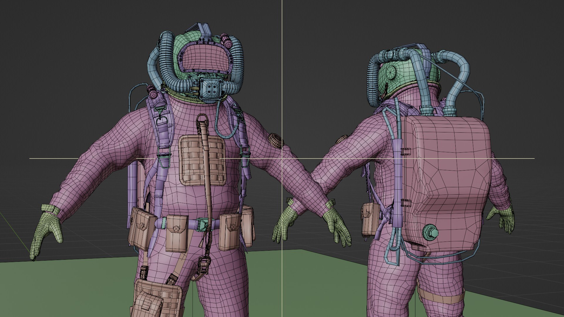 Modern Deep Sea Diving Suit 3D Model TurboSquid 2075083