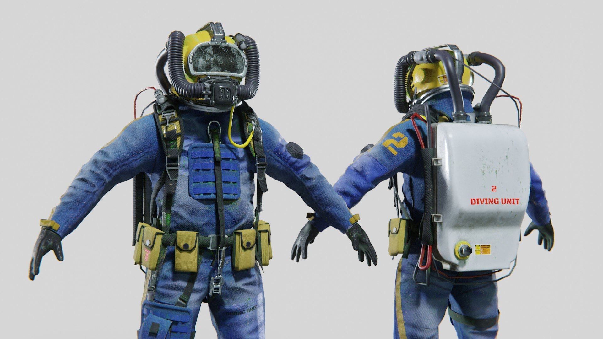 Modern Deep Sea Diving Suit 3D Model TurboSquid 2075083