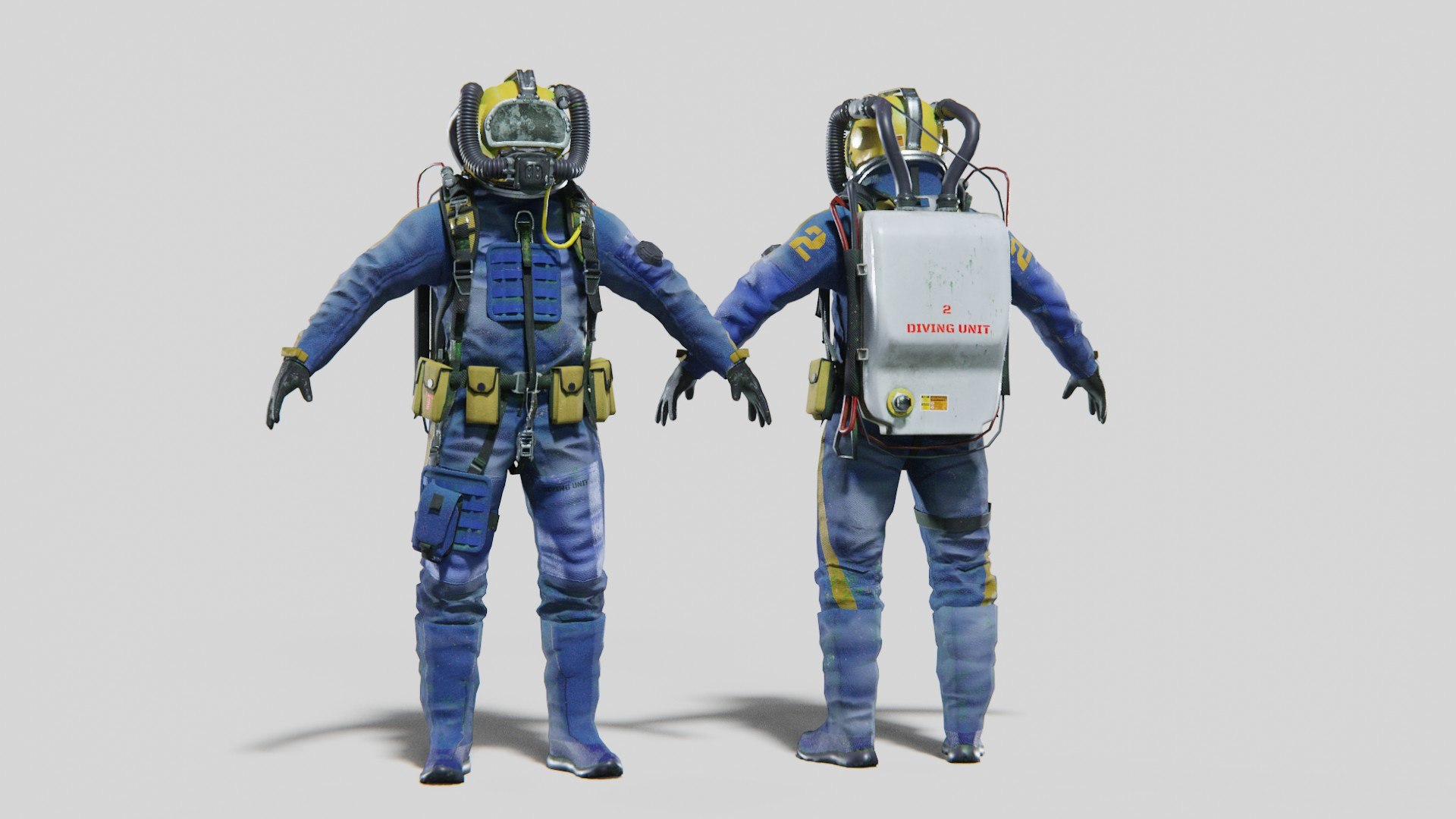 Modern Deep Sea Diving Suit 3D Model TurboSquid 2075083