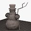 3d snowman snow model