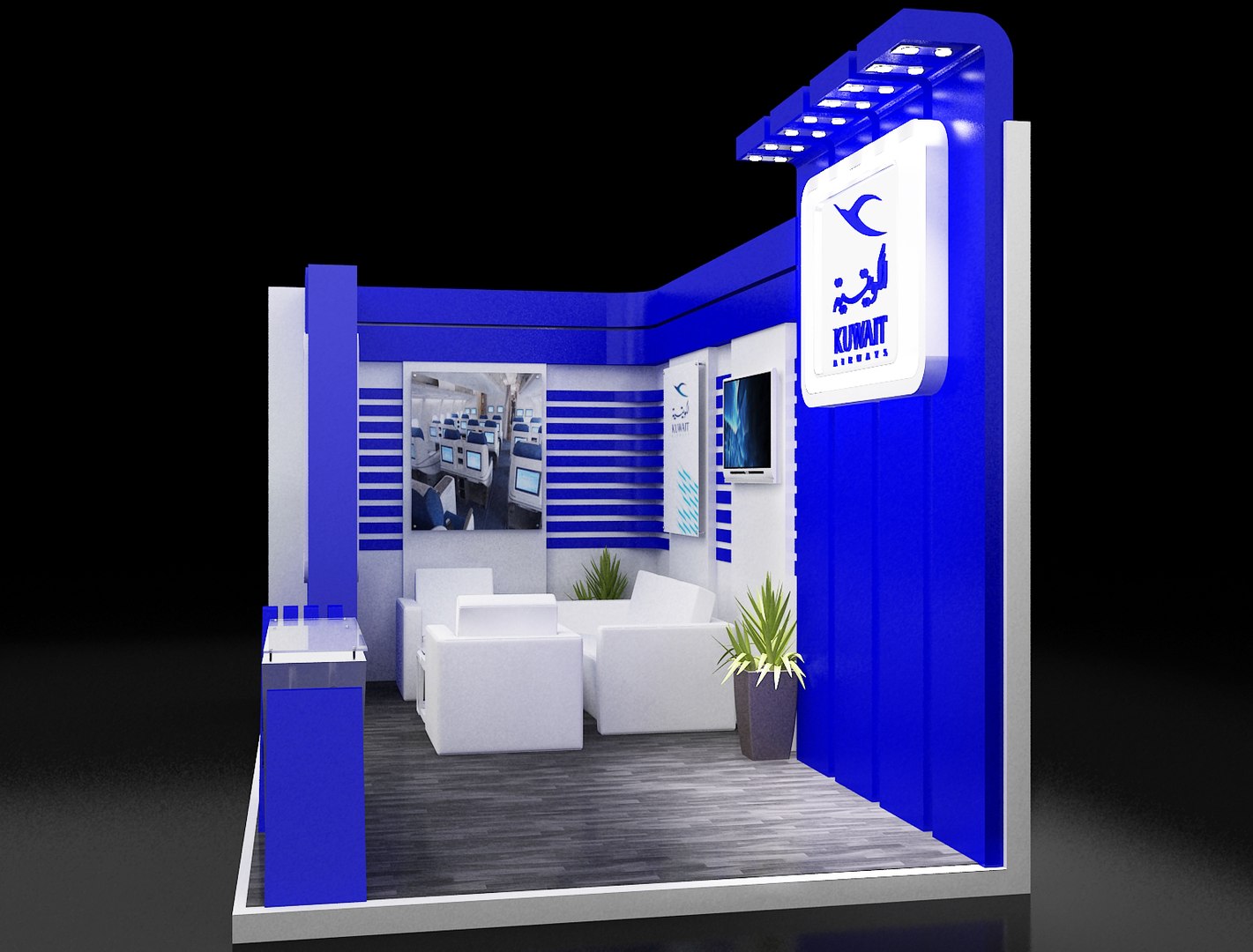 Stand Exhibition Booth Model - TurboSquid 1553217