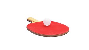 ping pong paddle 3D model