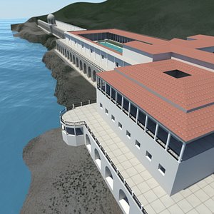 3d original villa papyri model