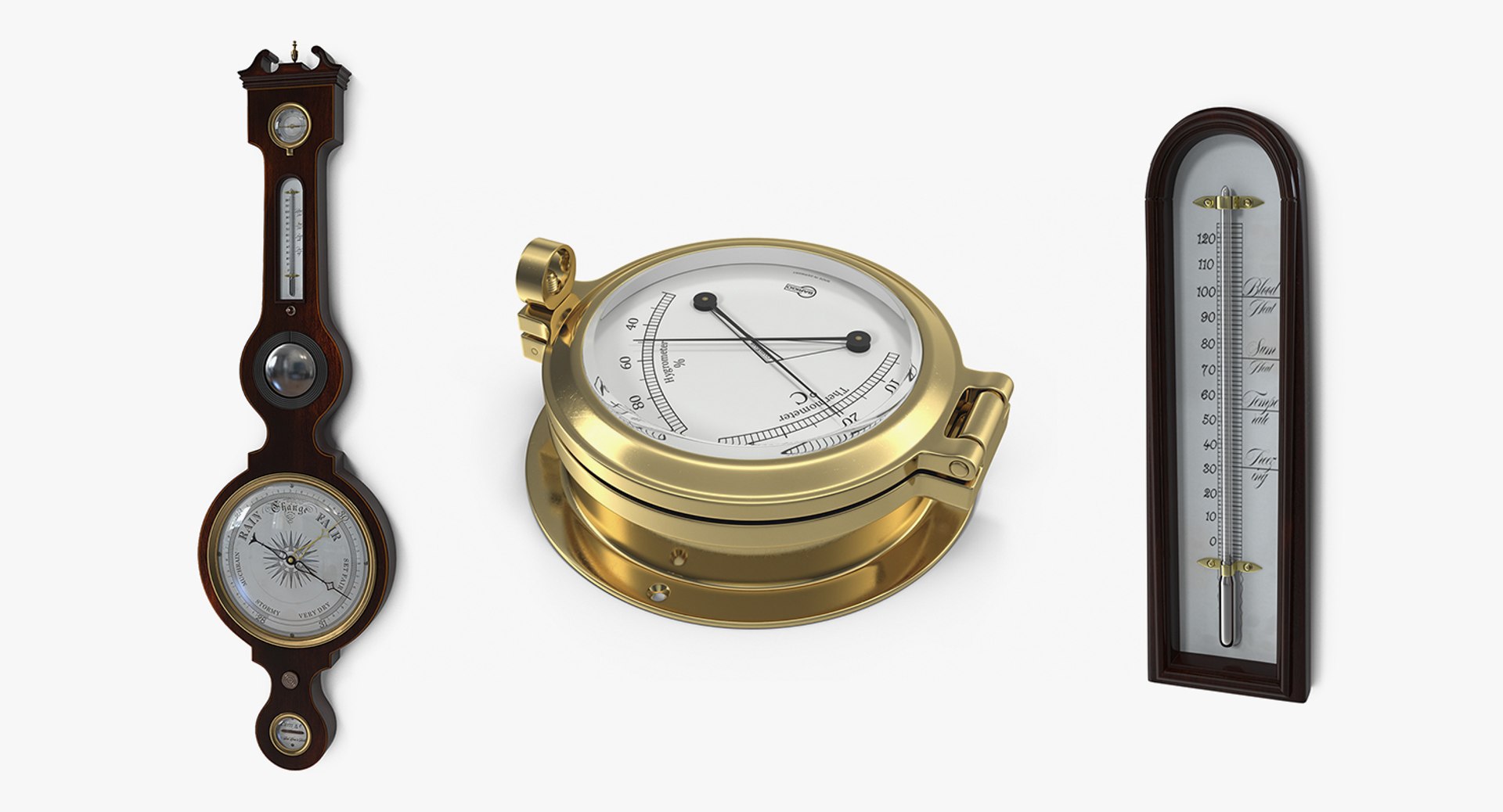 Weather Instruments Collection 3D Model - TurboSquid 1930811
