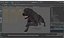 Black Labrador Dog Running Fur Animated Rigged for Maya