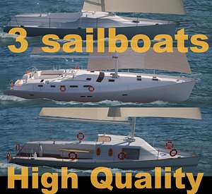 3 Sailboats