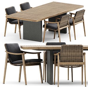 Fynn Outdoor chair and Quadrado table