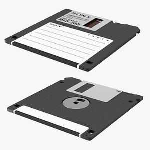 Sony Micro Floppy Disk MFD 2HD Black