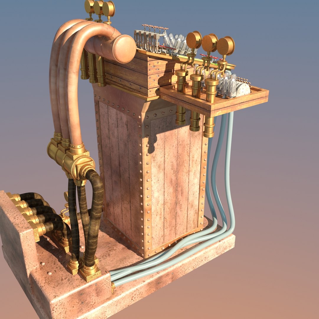 3d Steampunk Computer