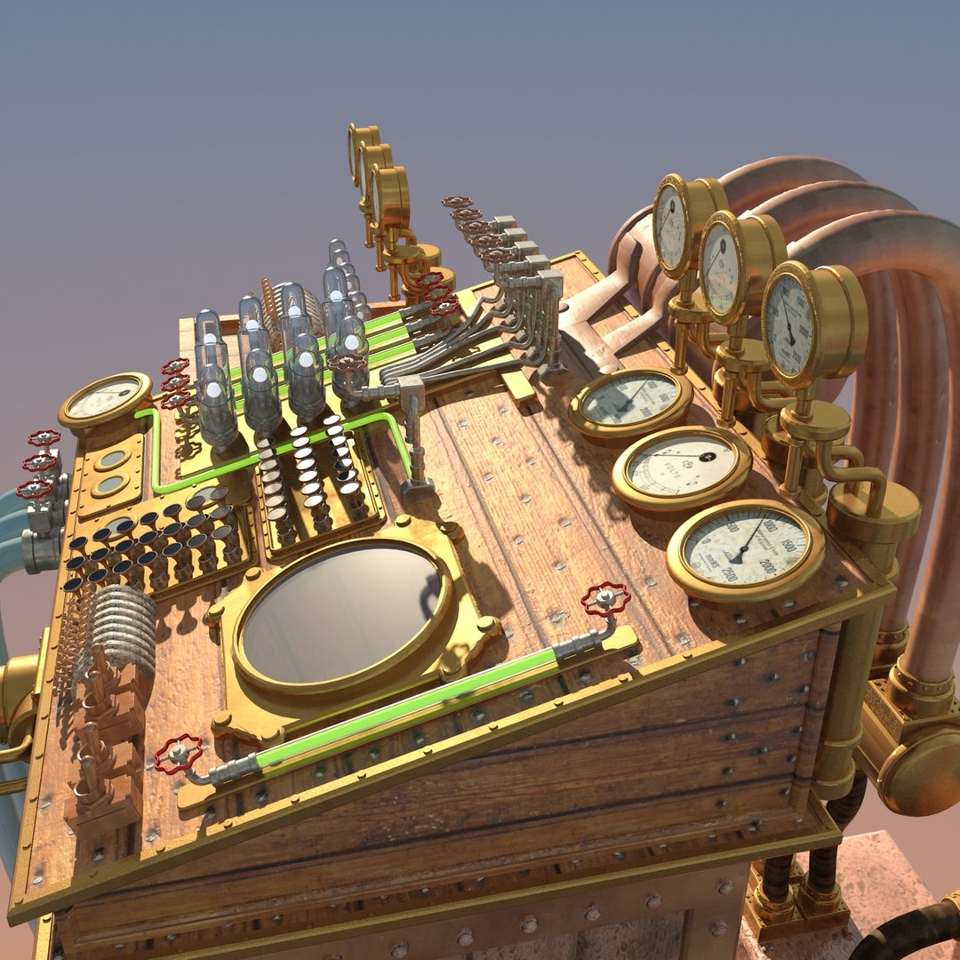 3d Steampunk Computer
