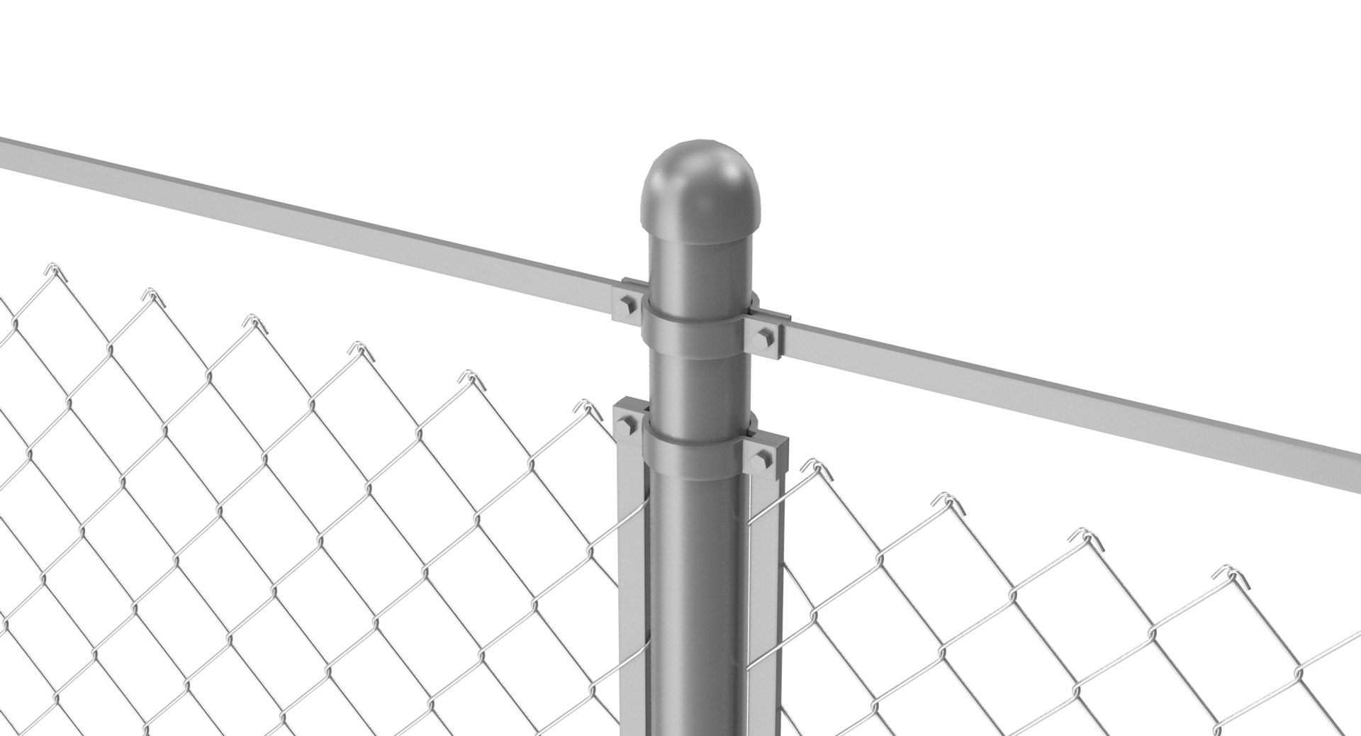 3D Chain Link Fence - TurboSquid 1165558