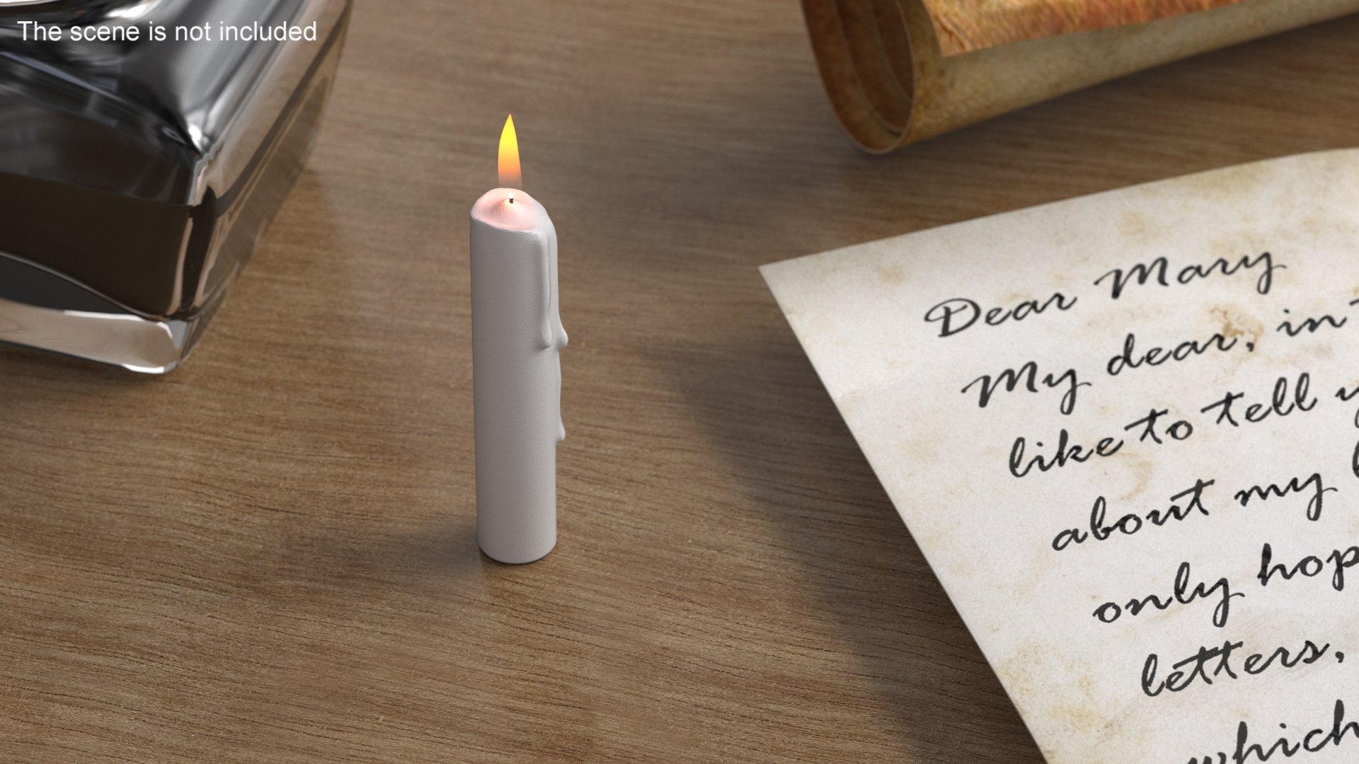 3D Realistic Lit Candle with Wax Drips https://p.turbosquid.com/ts-thumb/1w/GMcRUu/ae/realisticlitcandlewithwaxdrips3dmodel002/jpg/1720039377/1920x1080/fit_q87/4d833d8b6dfb77ae6ea73b2881644ead7e64fa3c/realisticlitcandlewithwaxdrips3dmodel002.jpg