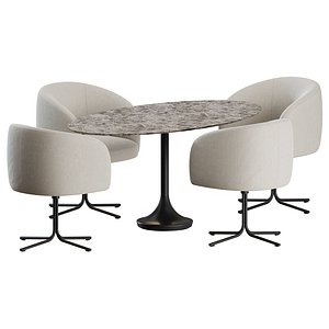 3D Dining Set by Olivo model