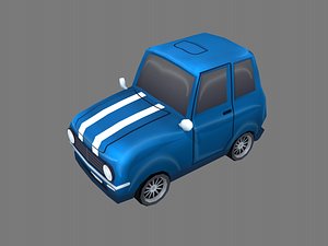 3D stylized cartoon car