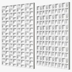 Gesso 3D gypsum block 3D model