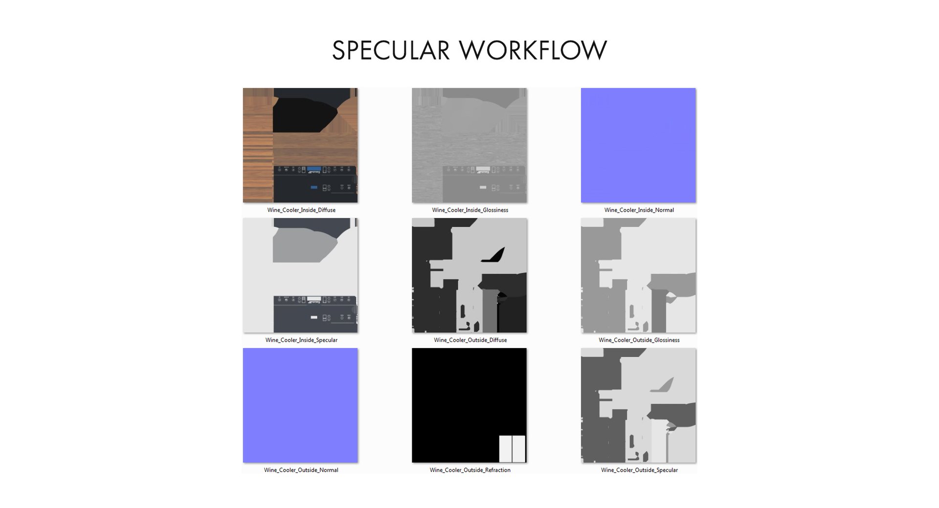 realistic wine cooler 1 3D model https://p.turbosquid.com/ts-thumb/1w/JVpNfc/1LCHPxnY/textures_specular/jpg/1584573361/1920x1080/fit_q87/bea3ae106585f84a91008f04d6af5c225cd89591/textures_specular.jpg