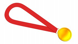 Gold Medal PBR 3D model