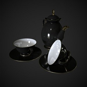 Tea Pot and Tea Cup model