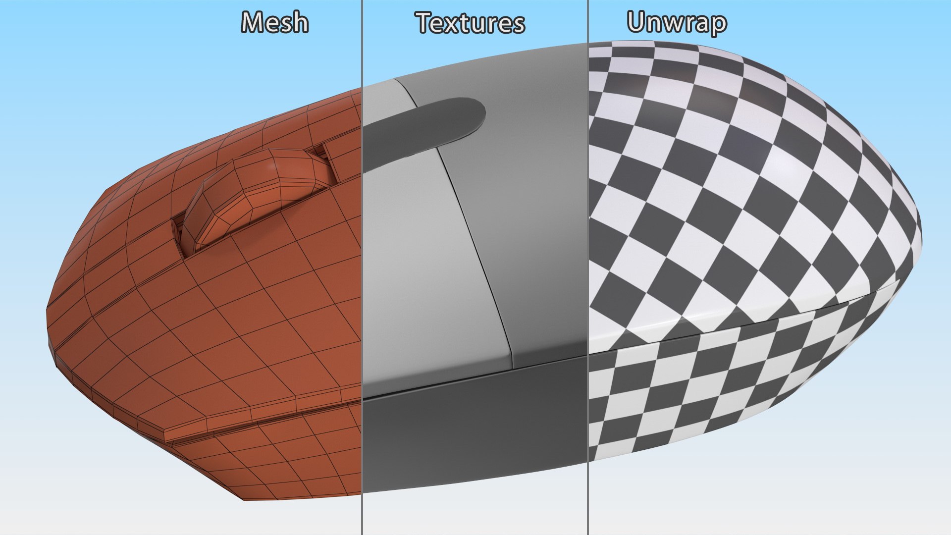 Simple Wireless Bluetooth Mouse 3D Model - TurboSquid 2094597