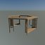 Pérgola con banco modelo 3D