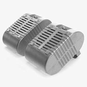 3D Vintage Dual Drive-In Speakers