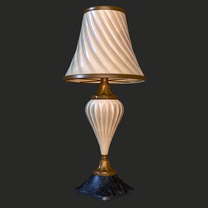 3D vintage table lamp pbr model