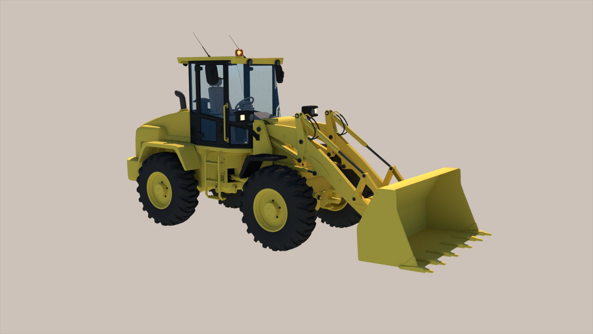 3D Wheel Loader - TurboSquid 1947160
