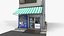 Japanese Tobacco Shop Tokyo Street Store with Vending Machine - Shop Facade PBR