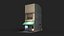 Japanese Tobacco Shop Tokyo Street Store with Vending Machine - Shop Facade PBR