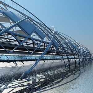 Futuristic Suspension Bridge  2 HD