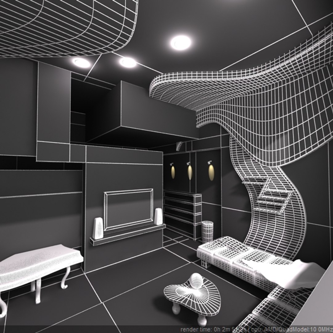 3d model modern interior