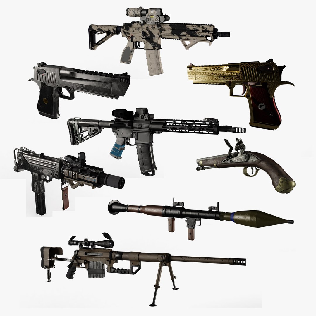 Weapon Collection 3D Model - TurboSquid 2187820