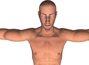 3d man human male model