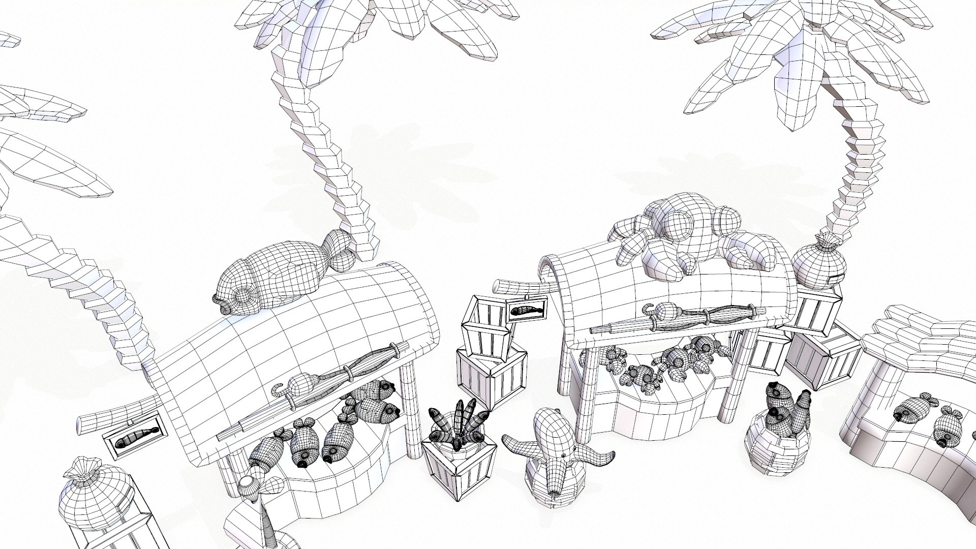 Fish Market Model - TurboSquid 2437984